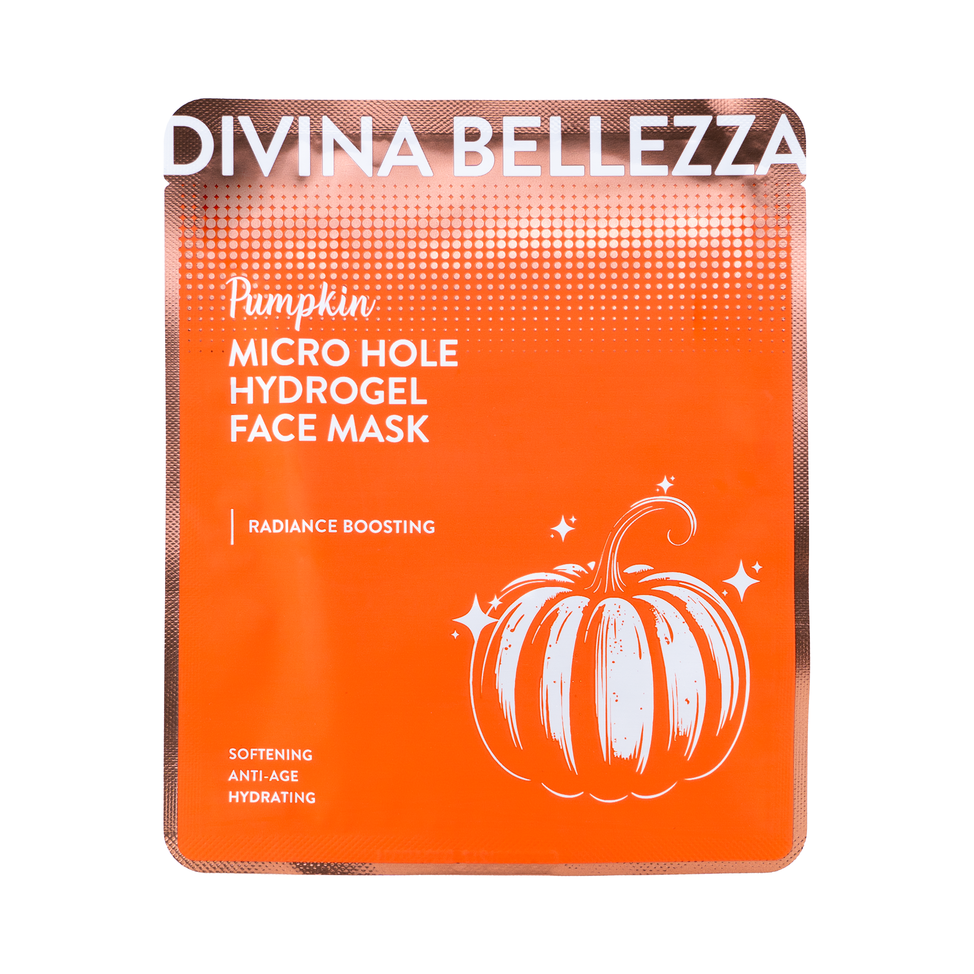 Маска для лица с экстрактом тыквы гидрогелевая с микроотверстиями