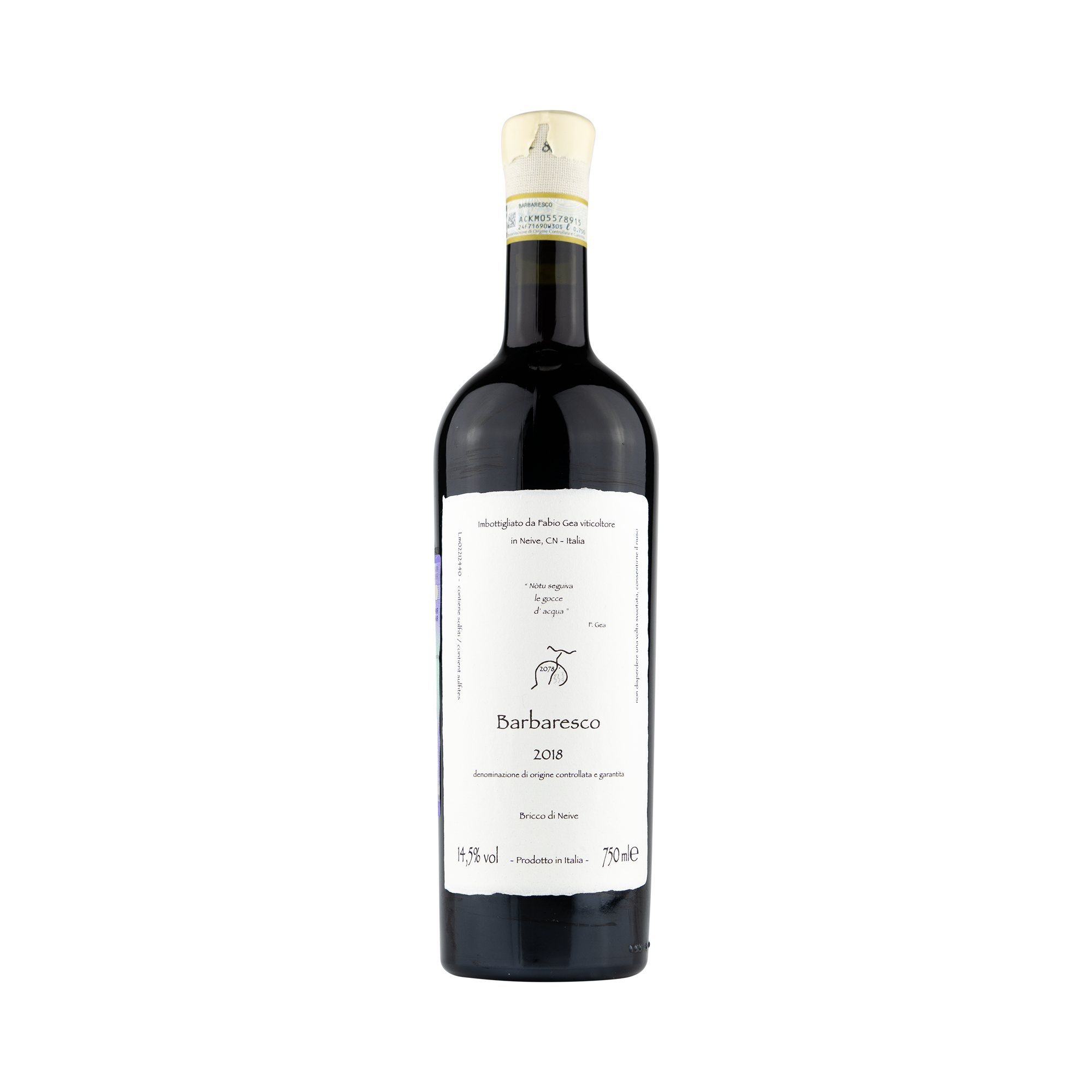 Fabio Gea Barbaresco DOCG Nòtu Seguiva la Gocce d'Acqua